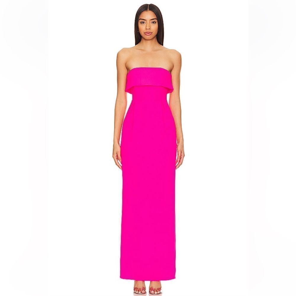 Lovers + Friends Serena Gown Electric Pink
Strapless Sheath dress Revolve NWT S